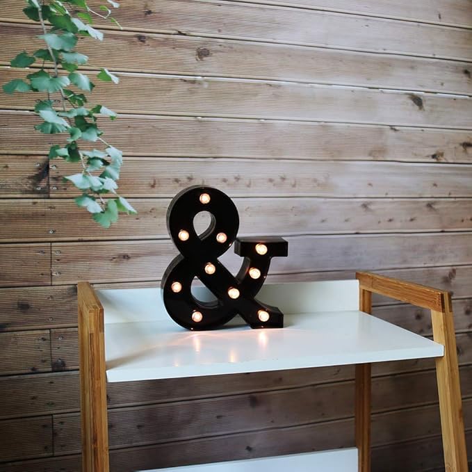 Light Up Black Alphabet Marquee Letters Sign LED Marquee Number Lights Sign - Image 3