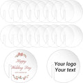 100 Pcs Wine Glass Name Tags, Personalized Wedding Drink Tags Reusable Circle by loolength