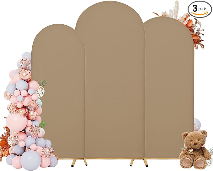 Wedding Arch Covers Arch Backdrop Cover Arch Stand Covers 7.2FT 6.6FT 6FT Set by Unknown