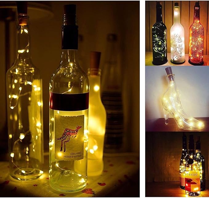YJFWAL 24Pack 20LED Wine Bottle Lights - Image 2