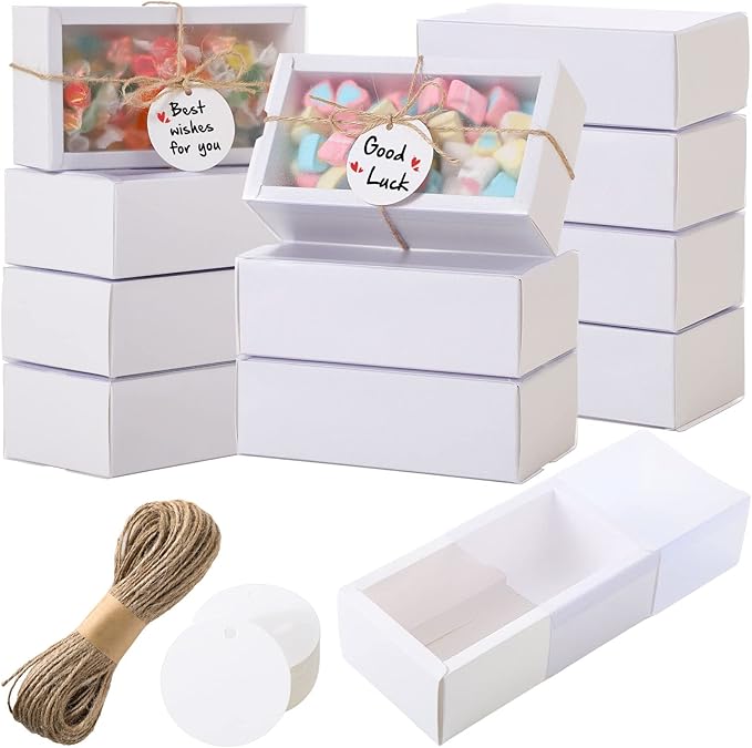 Roowest 50 Sets Kraft Soap Boxes Rectangle Packaging Box by Roowest