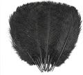 YAKRUNA 30 Pieces 12-14 Inches Black Ostrich Feathers Bulk by YAKRUNA