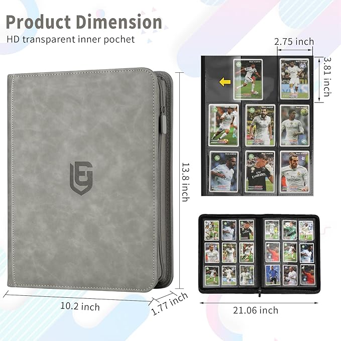 9 Pocket Card Binder, 540 Pocket Trading Card Binders, Loading Pocket - Image 3