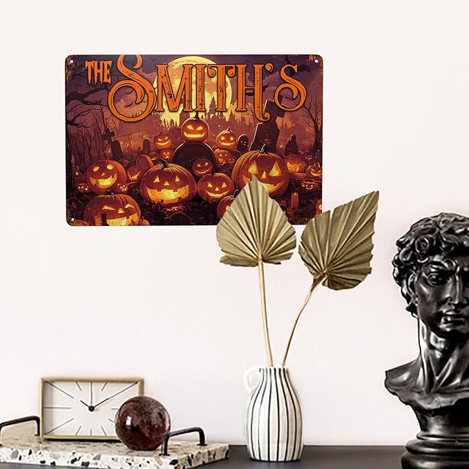 Personalized Halloween Metal Sign - Image 6