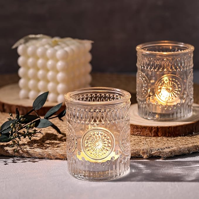 DARJEN Clear Votive Candle Holders Set of 36- Glass Candle Holders Bulk - Image 8