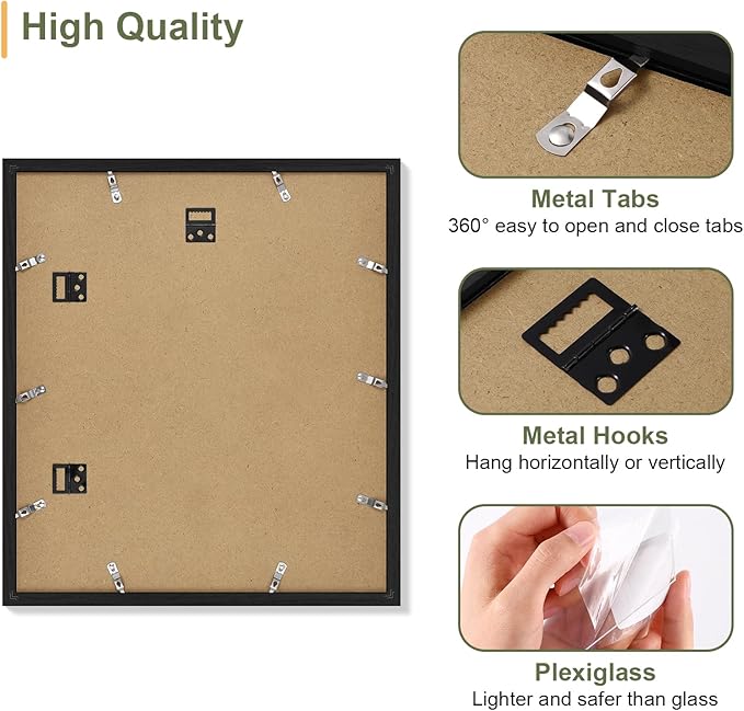 Vittanly 15x17 Collage Picture Frame, Displays 7Pcs 4x6 Pictures - Image 8