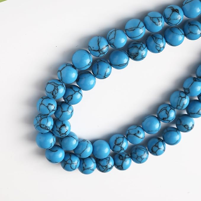 River Stone Blue Turquoise Stone Beads - Image 4