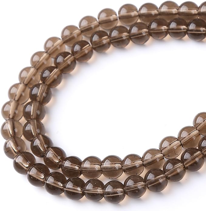 Tawny Glass Stone Beads Gemstone Round Crystal Energy Jade Beads Stone Beads - Image 3