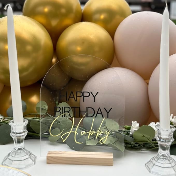 6 Pack 8x10 Inch Clear Arch Acrylic Sign - Image 3