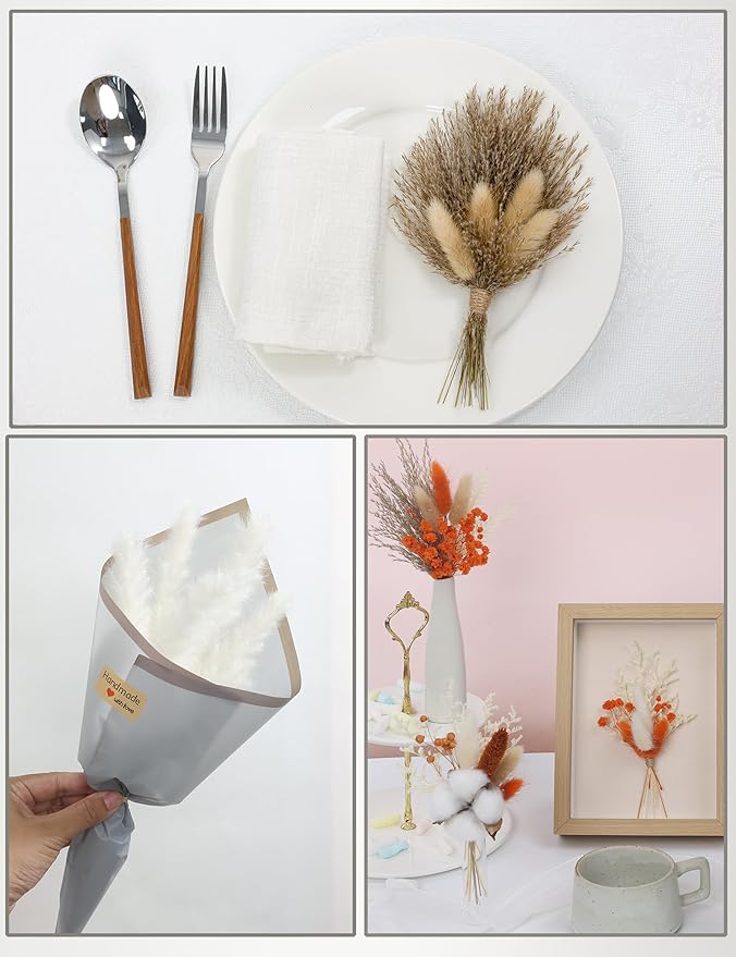 xin's convey DIY Autumn Natural Dried Flower Kit, Mini Stemming Bouquets - Image 6