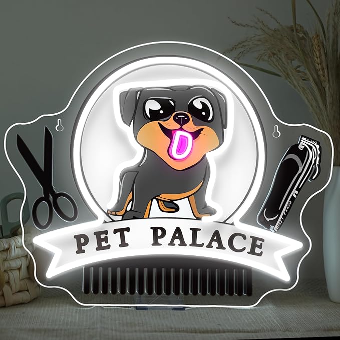 Pet Palace Neon Sign Dog LED Neon Signs by FAXFSIGN