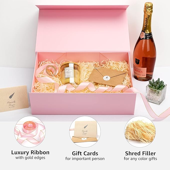 LIFELUM Gift Boxes for Presents, Extra Large Gift Box 2 Pack 13.85 x 8.35 x - Image 6