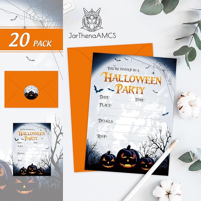 20 Pack Halloween Invitations - Image 3