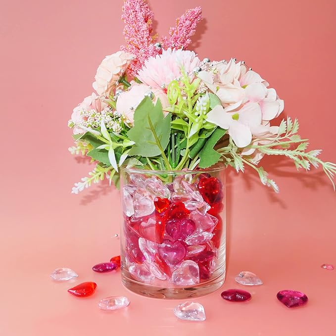 Acrylic Heart Gems for Valentine Vase Filler Decor, Table Scatter Decorations - Image 5