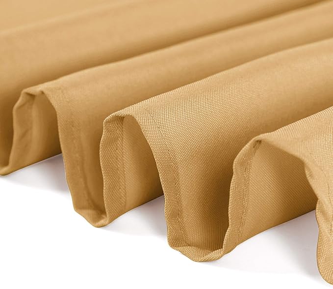 120 inch Round Tablecloth Washable Polyester Table Cloth Decorative Table Cover - Image 5
