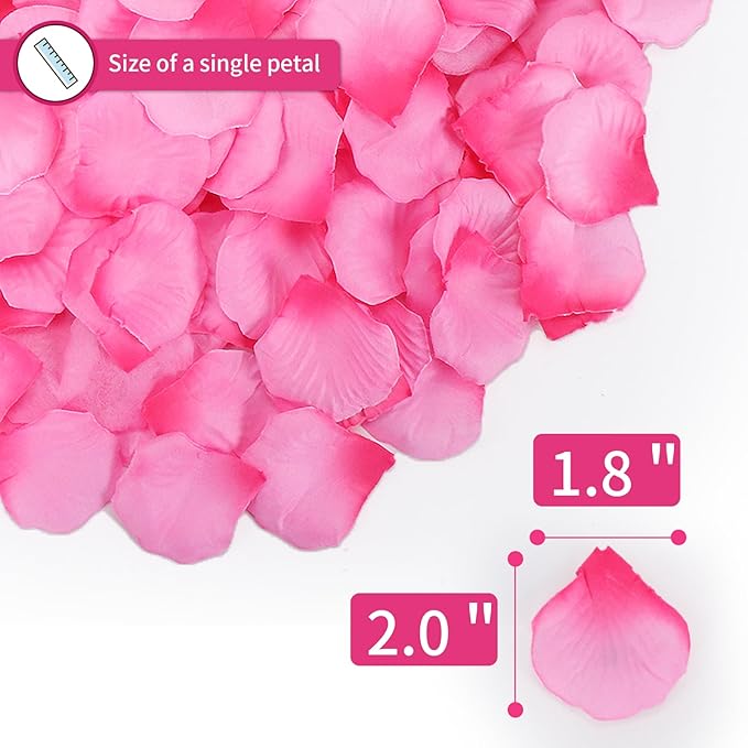 1000 Pcs Artificial Fake Rose Petals, Flower Petals - Image 3