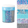Sweets Indeed Winter Sprinkles – 6.75 oz | Frozen Snowflake Sprinkles by SweetsIndeed