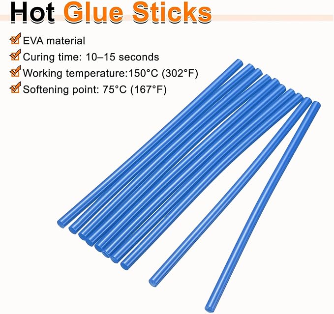 HARFINGTON 10pcs Hot Glue Sticks 0.28" Dia x 5.91" Long EVA Mini Hot Melt - Image 4