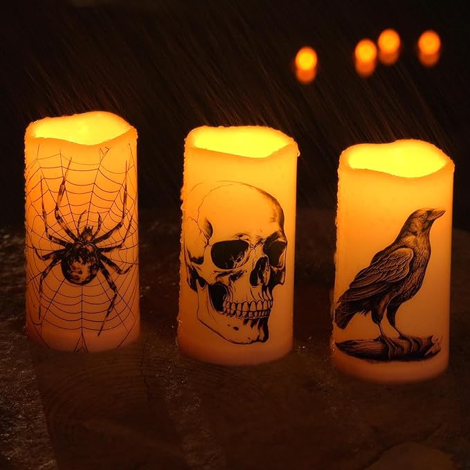 Homemory Halloween Candles, Color Changing Flameless Candle, Battery Opeated - Image 2