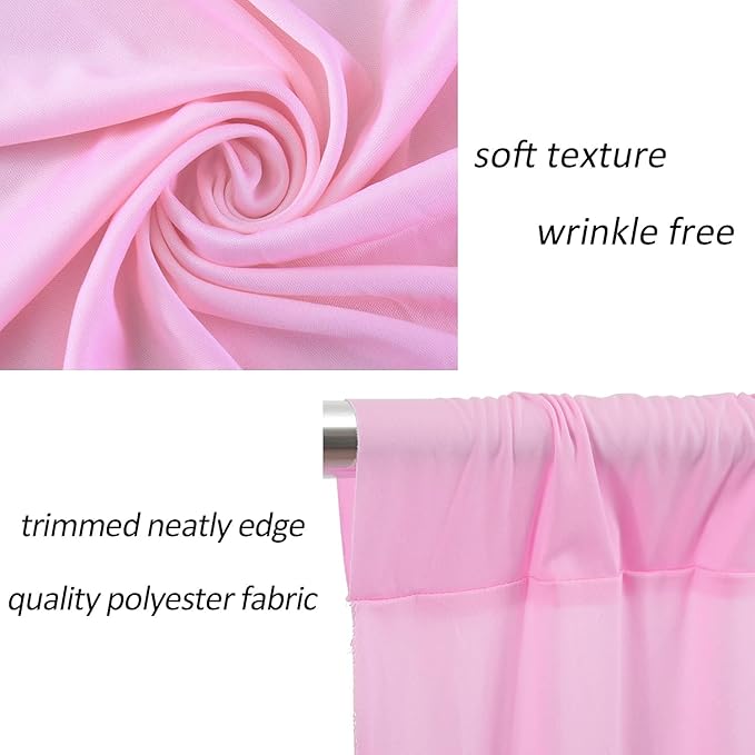 AK TRADING CO. 10 feet Wide x 12 feet Long IFR Polyester Backdrop Drapes - Image 6