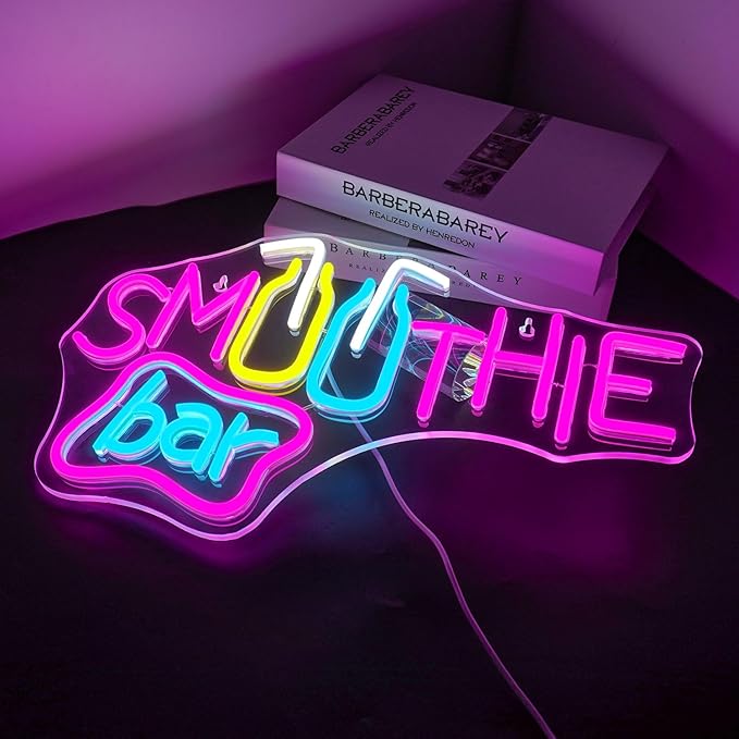 Looklight Smoothie Bar Neon Sign, Words Neon Signs - Image 9