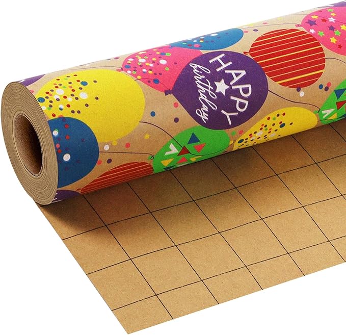 LaRibbons Birthday Wrapping Paper Roll by LaRibbons