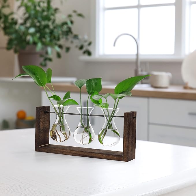 YIBOT Wall Hanging Planter Propagation Station, Plant Terrarium - Image 8