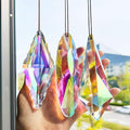 3 Pack 5'' Large Crystal Prisms Suncatchers by YUFENG