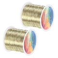 2-Rolls 0.4mm Jewelry Wire, 26 Gauge 328FT Craft Wire Copper Beading Wire by MMETERXITY