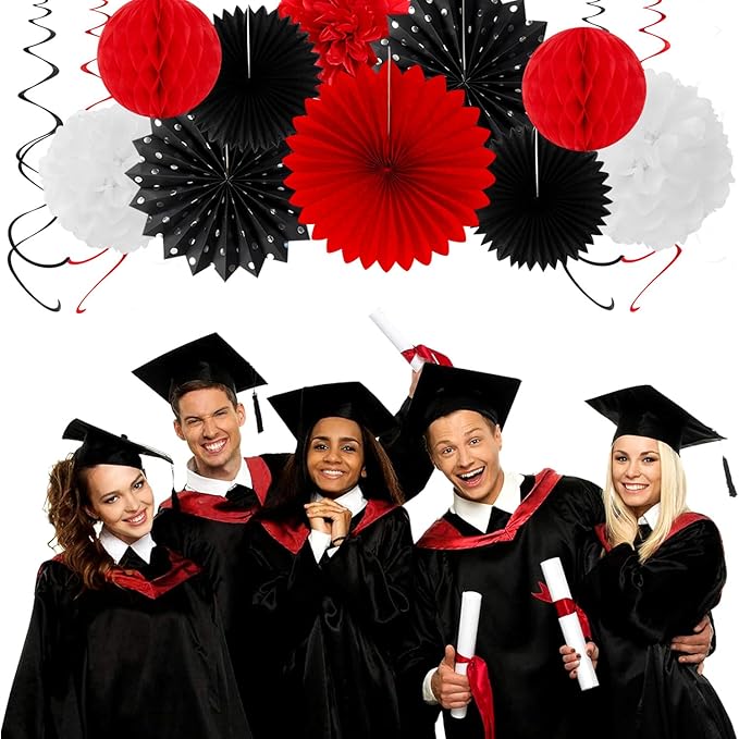 Black White-Red Party-Decorations - Image 7