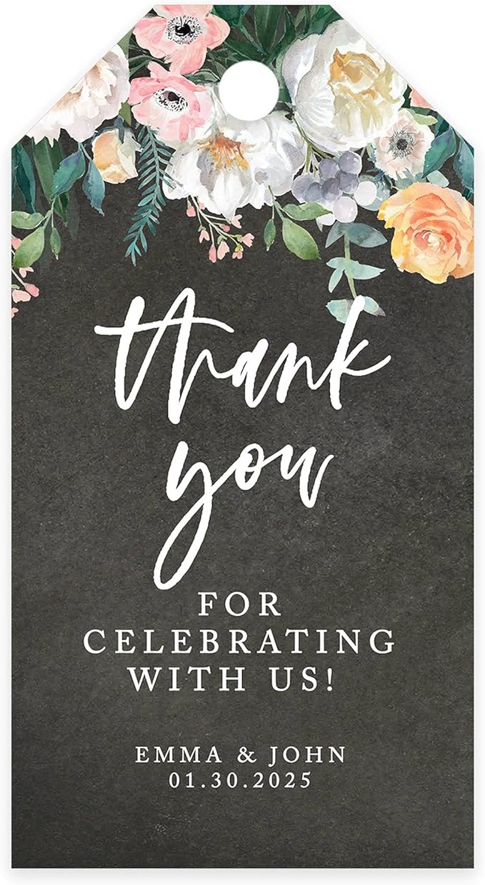 Andaz Press 100-Pack Personalized Thank You Tags by AndazPress