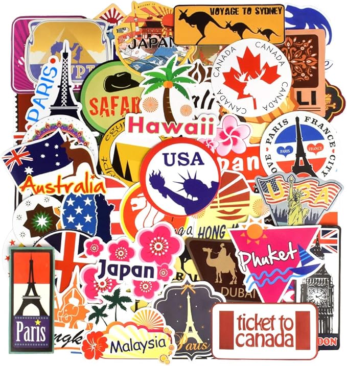 QTL Luggage Stickers for Adults Kids Travel Stickers for Luggage for Easy - Image 2