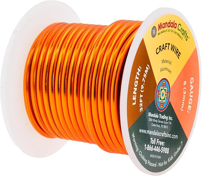 Mandala Crafts 8 Gauge Anodized Aluminum Craft Wire - Image 2