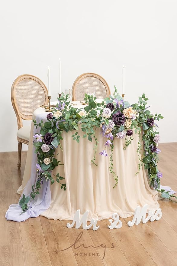 Ling's Moment 9FT Eucalyptus and Willow Leaf Garland - Image 2