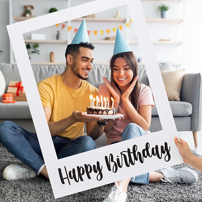 32 x 24 Inch Large Photo Booth Props Picture Frame Happy Birthday Party Frame - Image 4