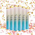 6 Pack Gender Reveal Confetti Cannon, 12 Inch Pink Biodegradable Confetti by Zankubom