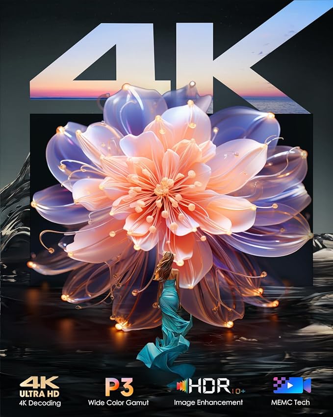 Smart 4K Projector Movie Gaming Karaoke TV, 2300 ANSI High Brightness Ultra HD - Image 3