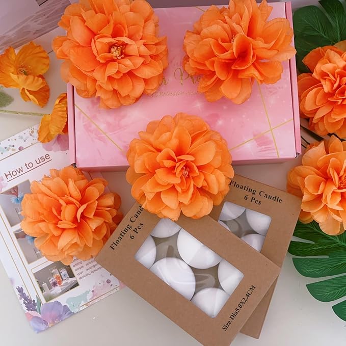 24 Pcs Floating Candles for Centerpieces and Floating Flowers Vase Fillers for - Image 4