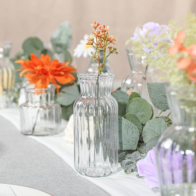 Modern Clear Glass Vase Set - Image 6