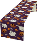 Halloween Table Runner, Ghost Pumpkin Halloween Table Runner by Unknown