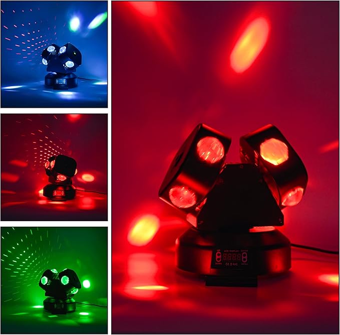 Moving Head DJ Light DMX 512 Strobe Lighting LED - Image 3