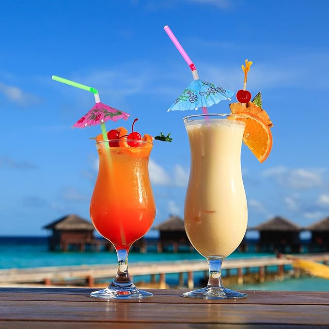 BLUE TOP Cocktail Picks&Umbrella Drink Straws Set-400pcs 4Inch Frill - Image 7