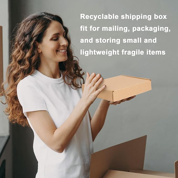 MEBRUDY 6x4x1 Inches Shipping Boxes Pack of 50, Small Corrugated Cardboard Box - Image 5