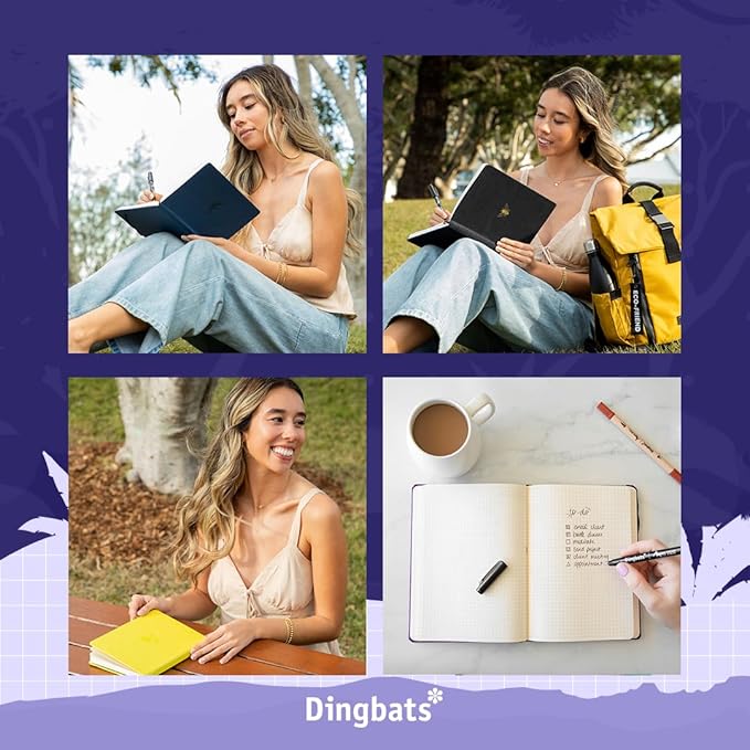 Dingbats - Earth Dotted A5 Medium Notebook, Glicine Arctic - Hardcover - Cream - Image 8