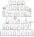 Bud Vases Set of 40 Pcs, Small Flower Vases by Paudao