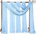 8 Panels Wedding Arch Draping Fabric 28"x20Ft Wedding Arch Drapes Chiffon by SATULGAU