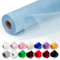 Crystal Organza Fabric Tulle 11 Inch by 50 Yards Sheer Tulle Rolls by ICOSHOW