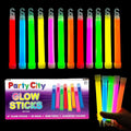 Party City Multicolor Glow Sticks Bulk Pack 6”- 25pk Glow in the Dark Sticks by PartyCity
