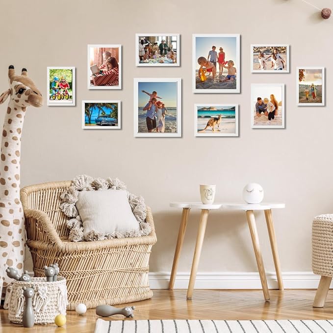 KTKDE A4 Picture Frame White Wooden Photo Frame - Image 6