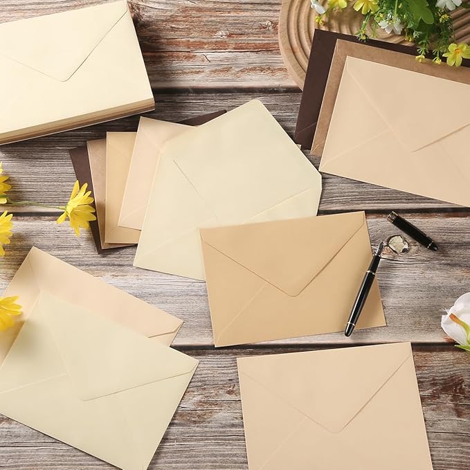 50 Pack Colored A7 Invitation Envelopes 5x7 - Image 6